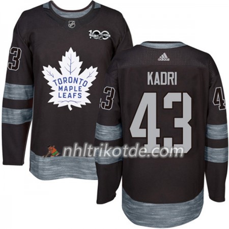 Toronto Maple Leafs Trikot Nazem Kadri 43 1917-2017 100th Anniversary Adidas Schwarz Authentic - Herren